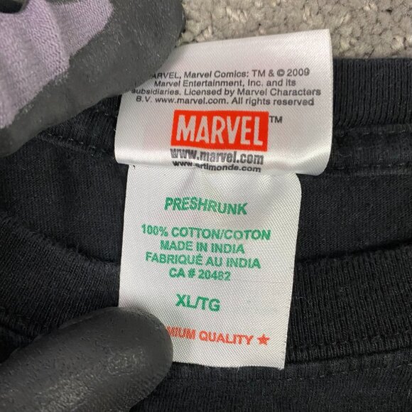 Thor T Shirt Men's XL Fits like Medium Marvel Comics 2009 Black Cotton - Picture 4 of 8